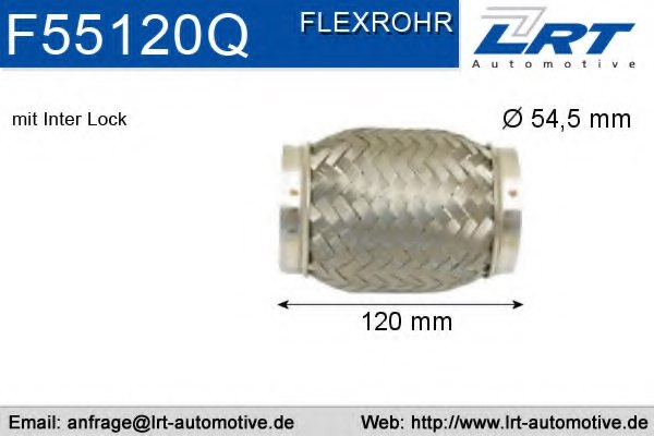 LRT F55120Q Flex Hose, exhaust system